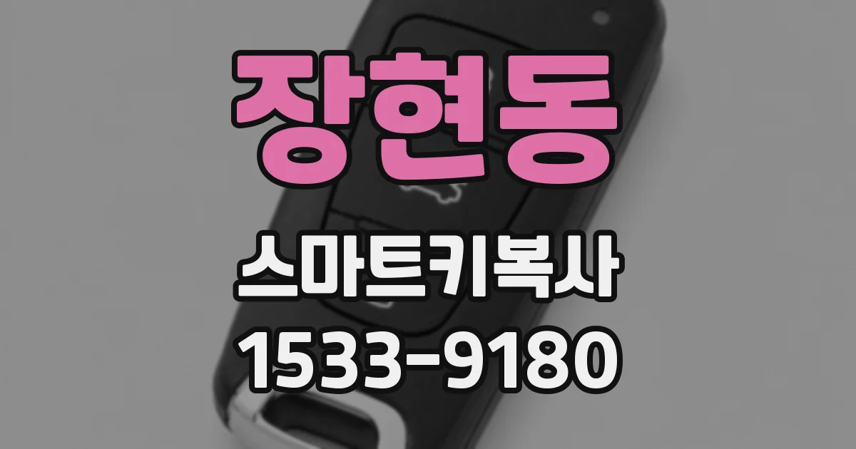 장현동 스마트키복사