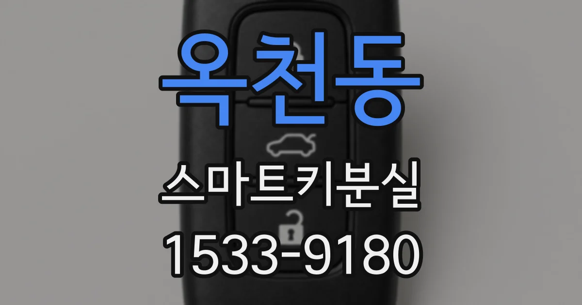 옥천동 스마트키분실
