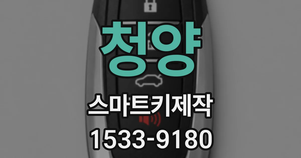 청양 스마트키제작