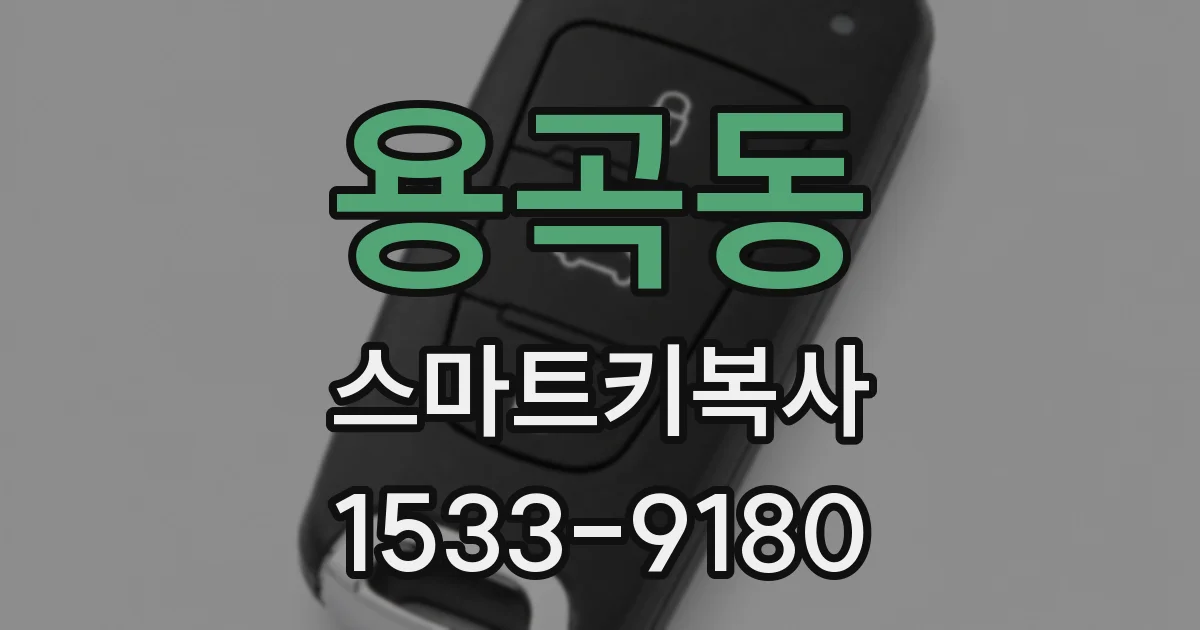 용곡동 스마트키복사