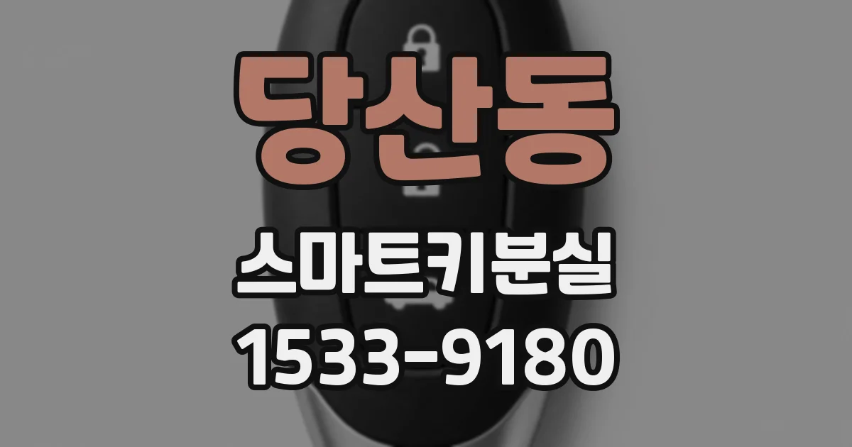 당산동 스마트키분실