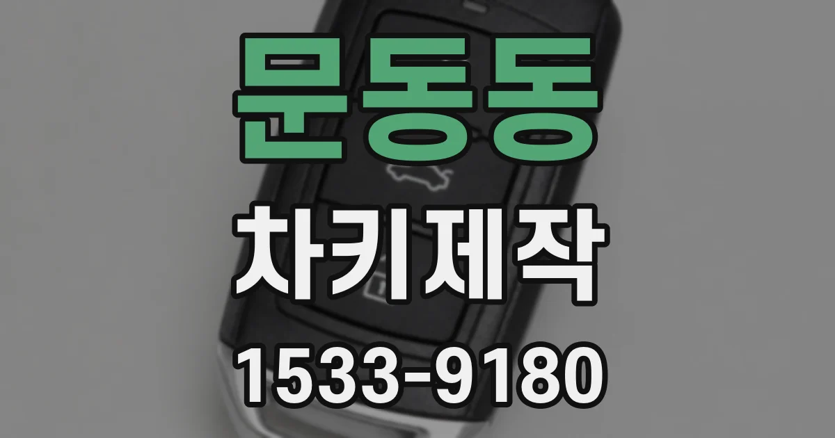 문동동 차키제작