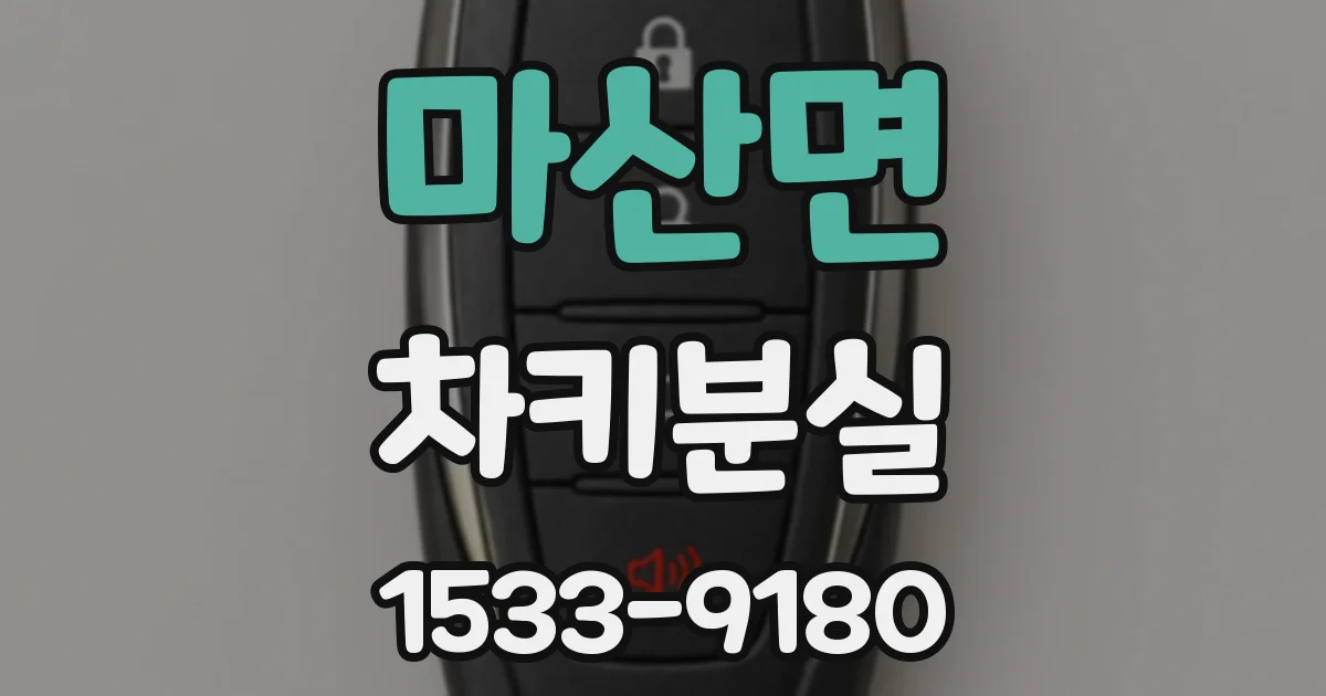 마산면 차키분실