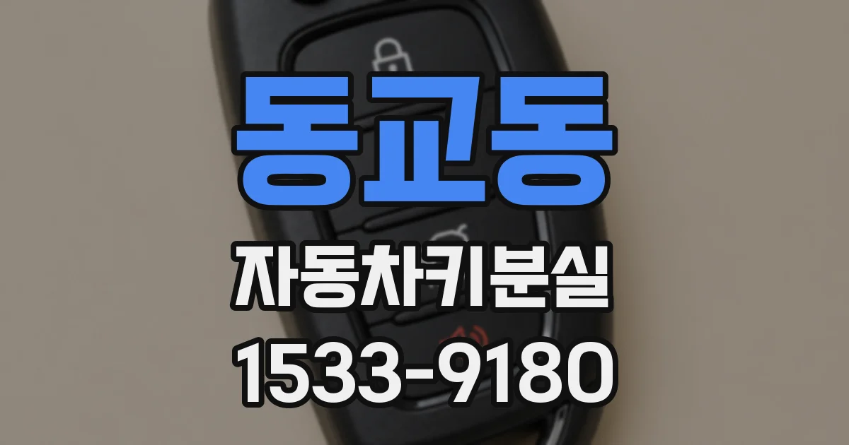 동교동 자동차키분실