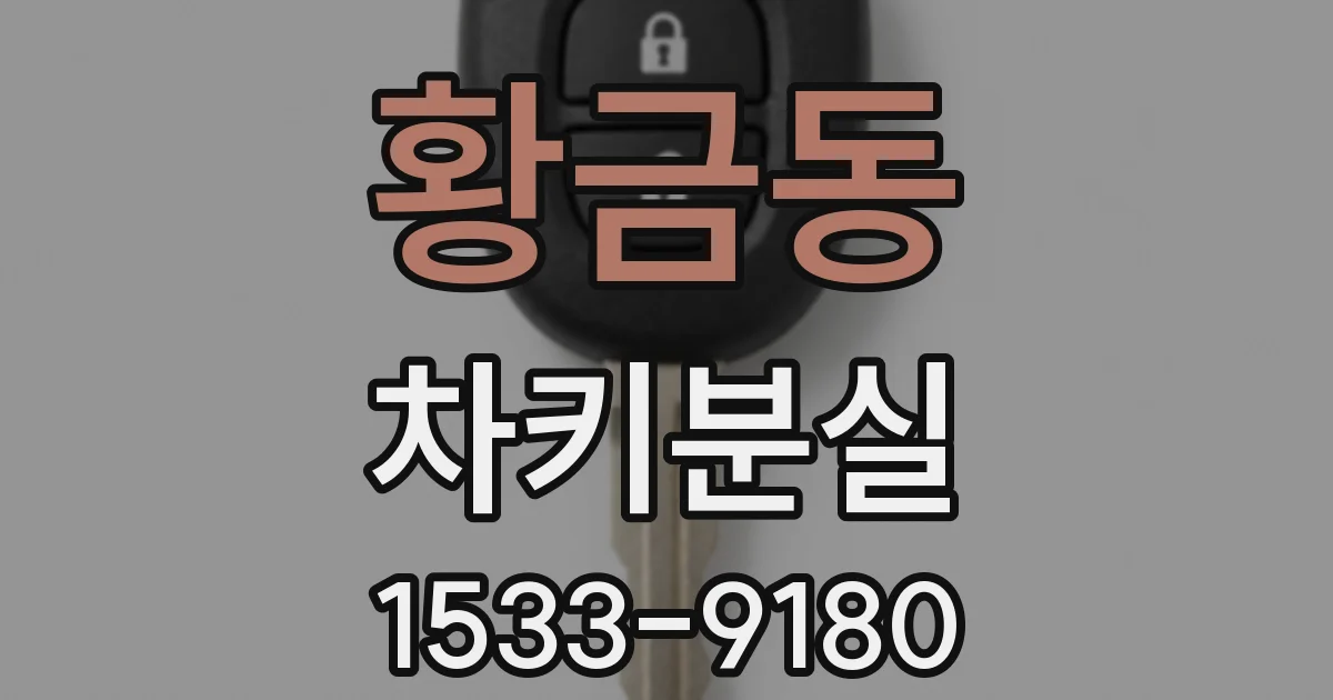 황금동 차키분실