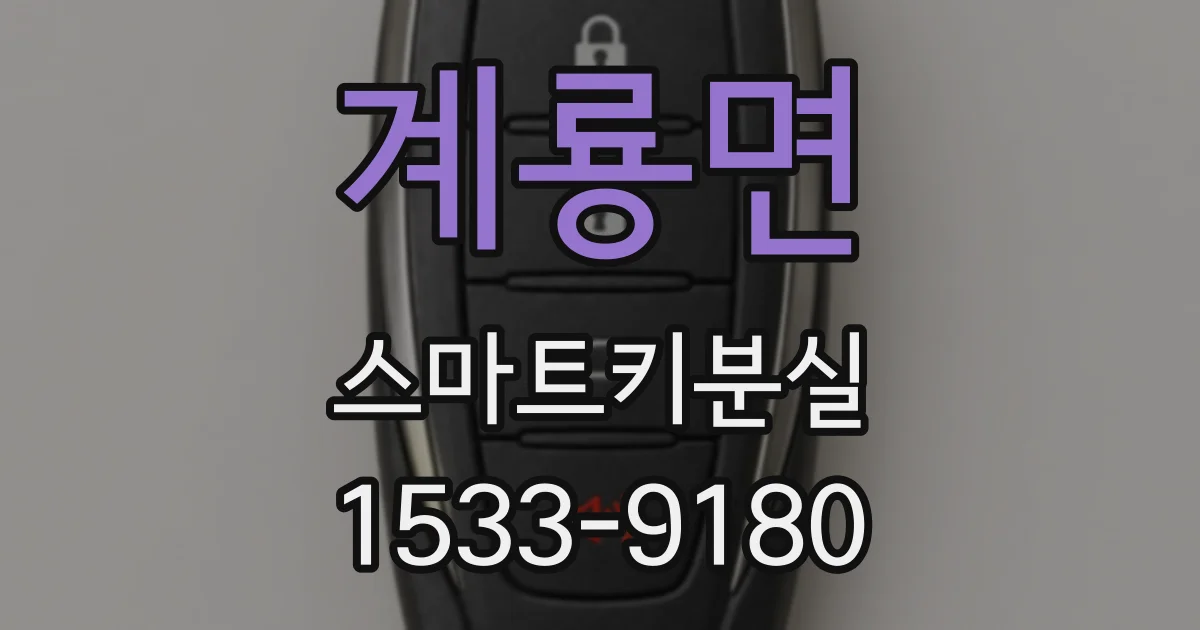 계룡면 스마트키분실