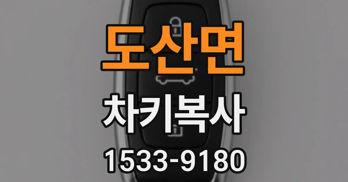 도산면 차키복사