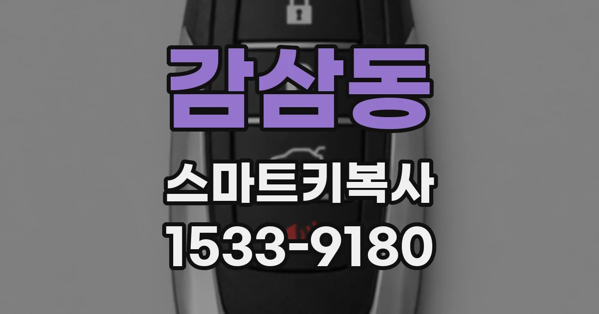 감삼동 스마트키복사
