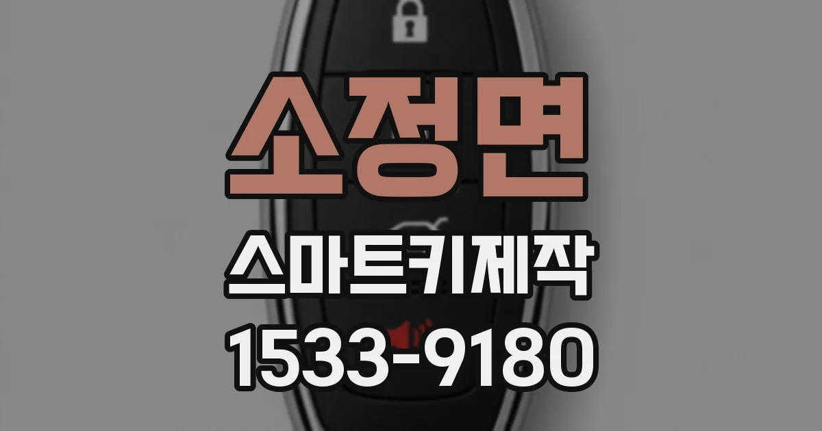 소정면 스마트키제작
