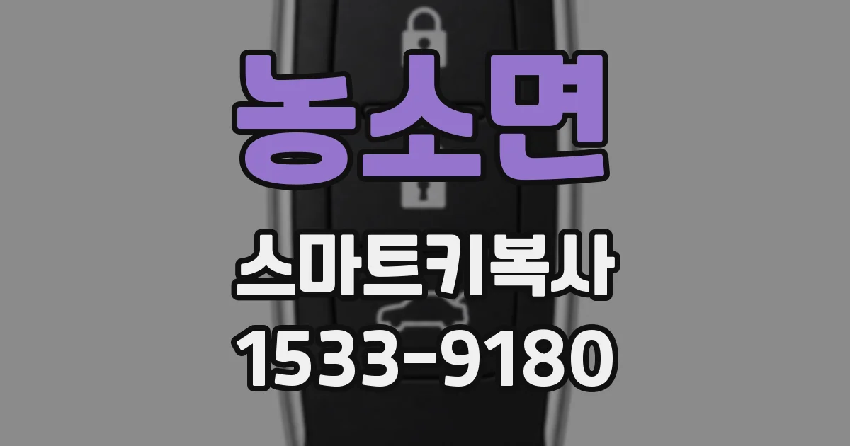 농소면 스마트키복사