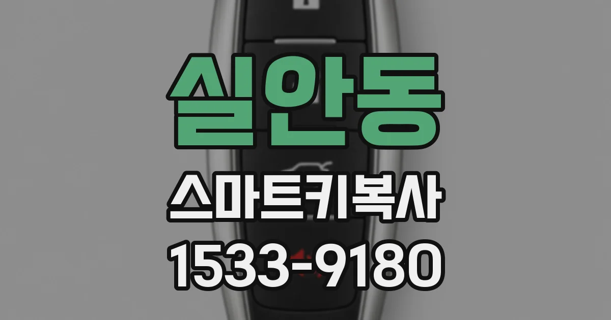실안동 스마트키복사