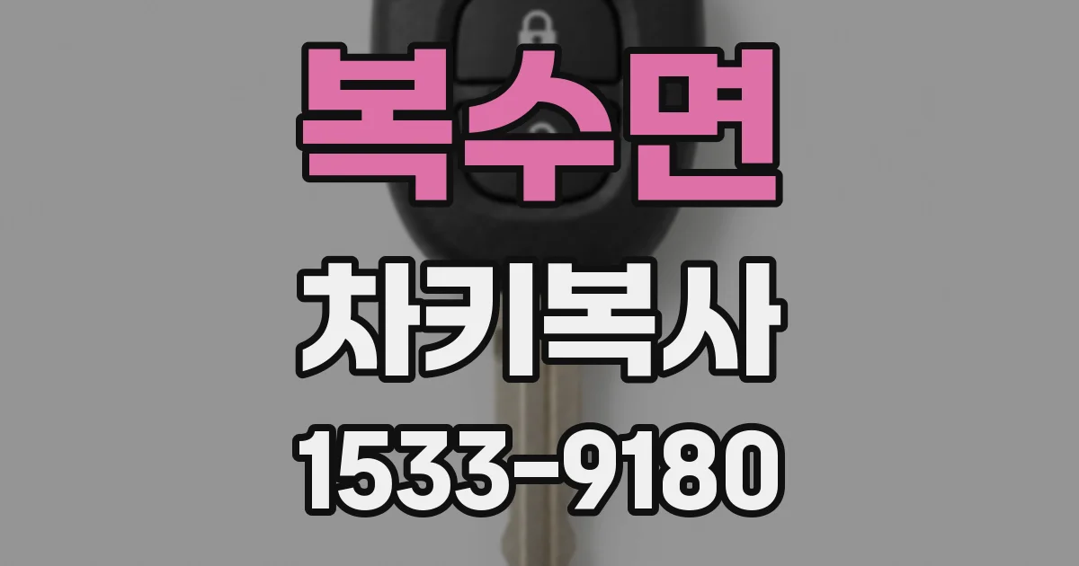 복수면 차키복사
