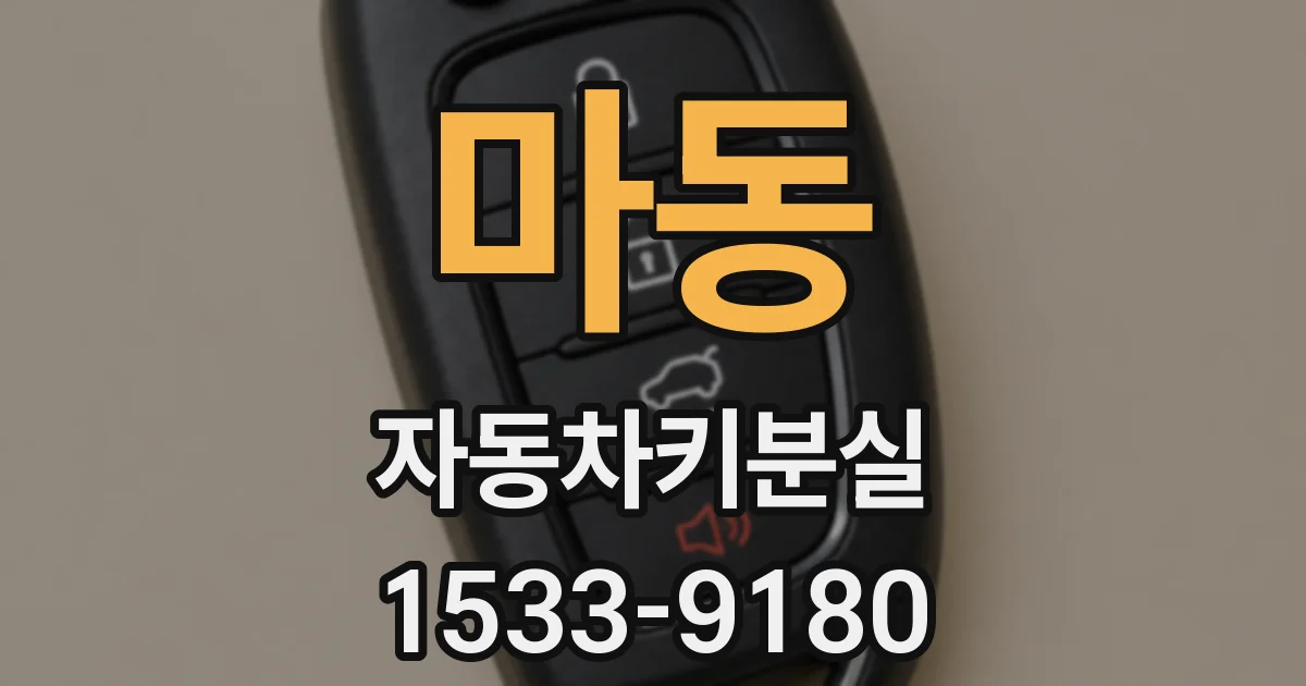 마동 자동차키분실