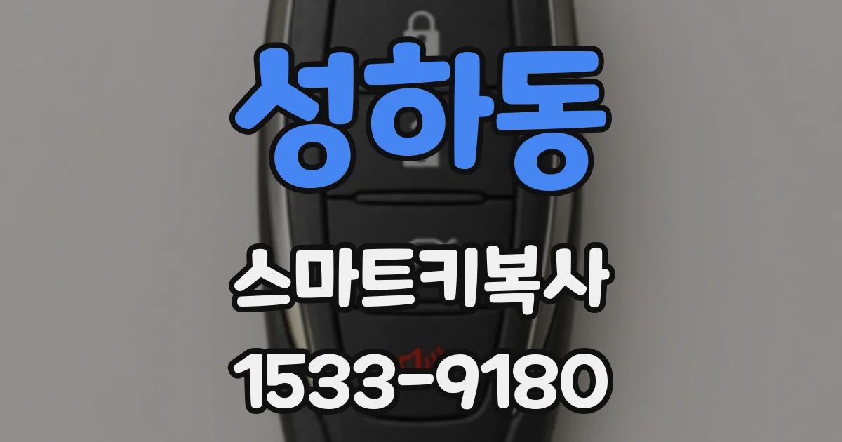 성하동 스마트키복사