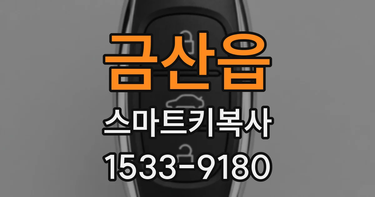 금산읍 스마트키복사