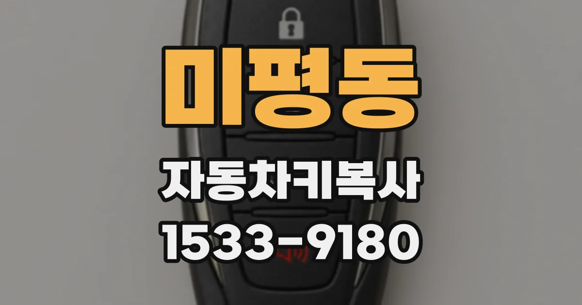 미평동 자동차키복사