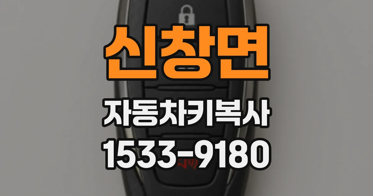 신창면 자동차키복사