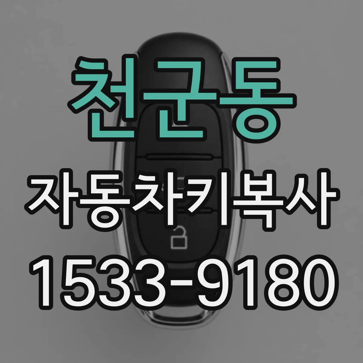 천군동 자동차키복사