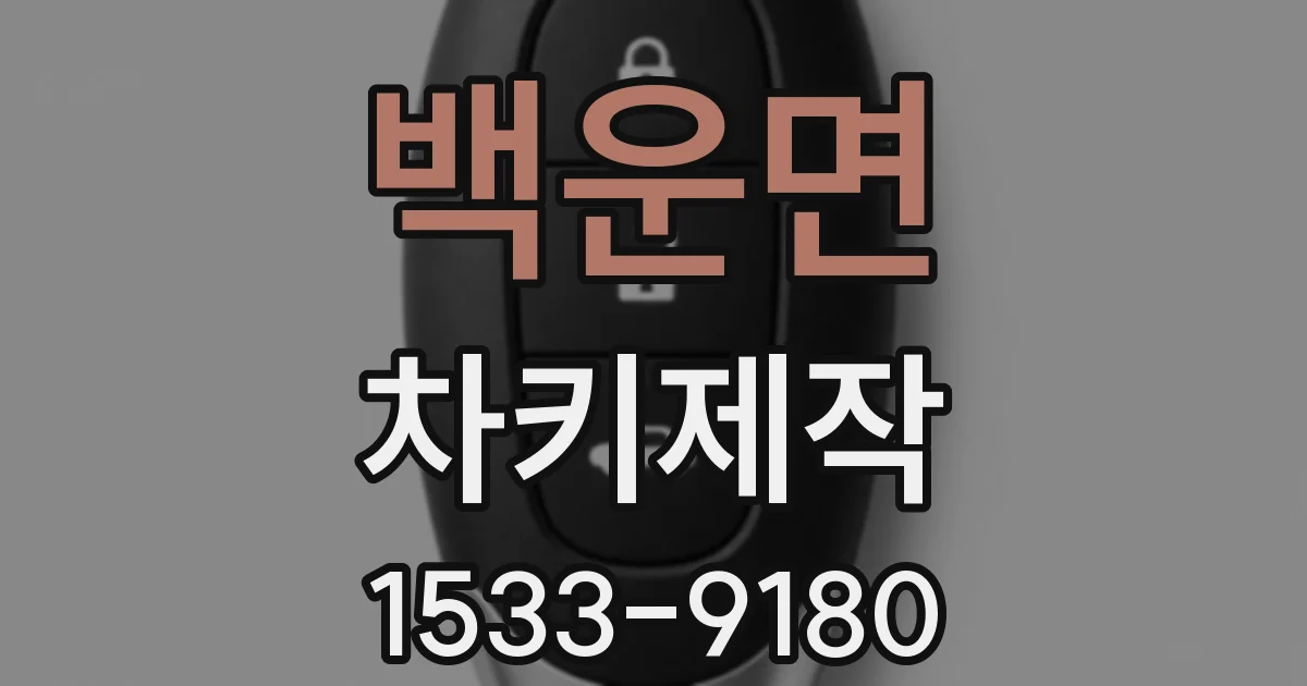백운면 차키제작