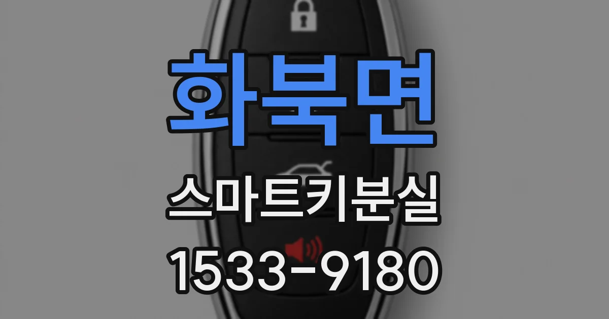 화북면 스마트키분실