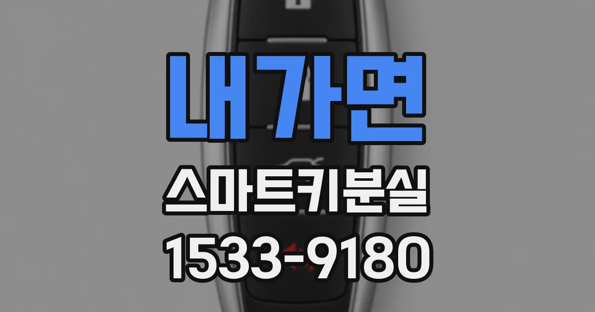 내가면 스마트키분실