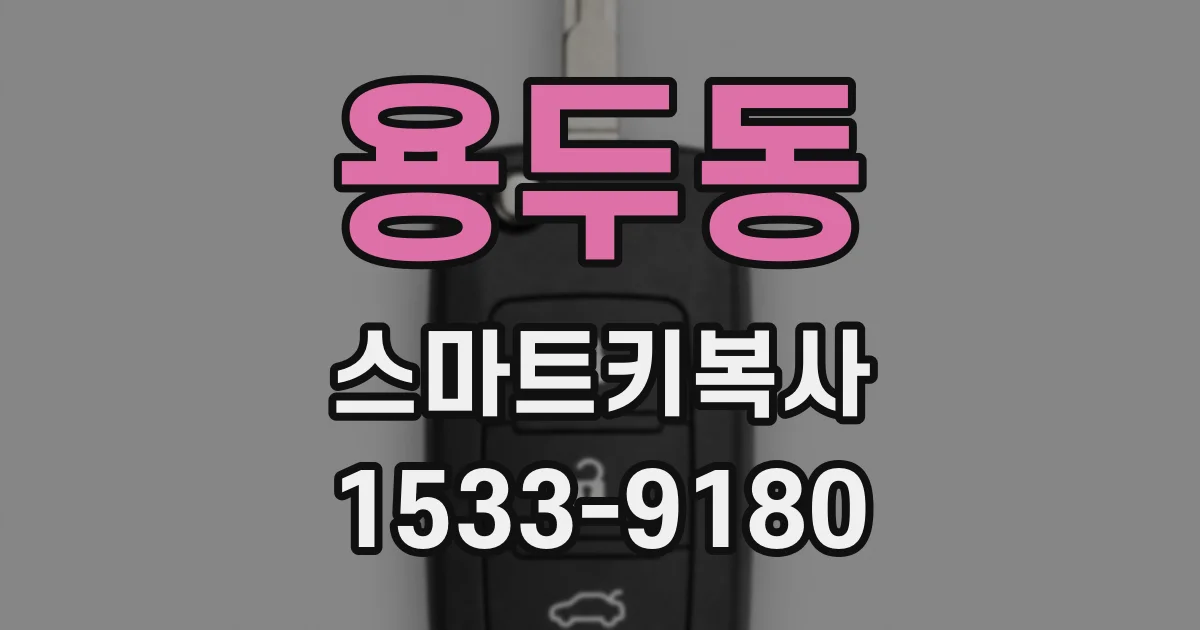 용두동 스마트키복사