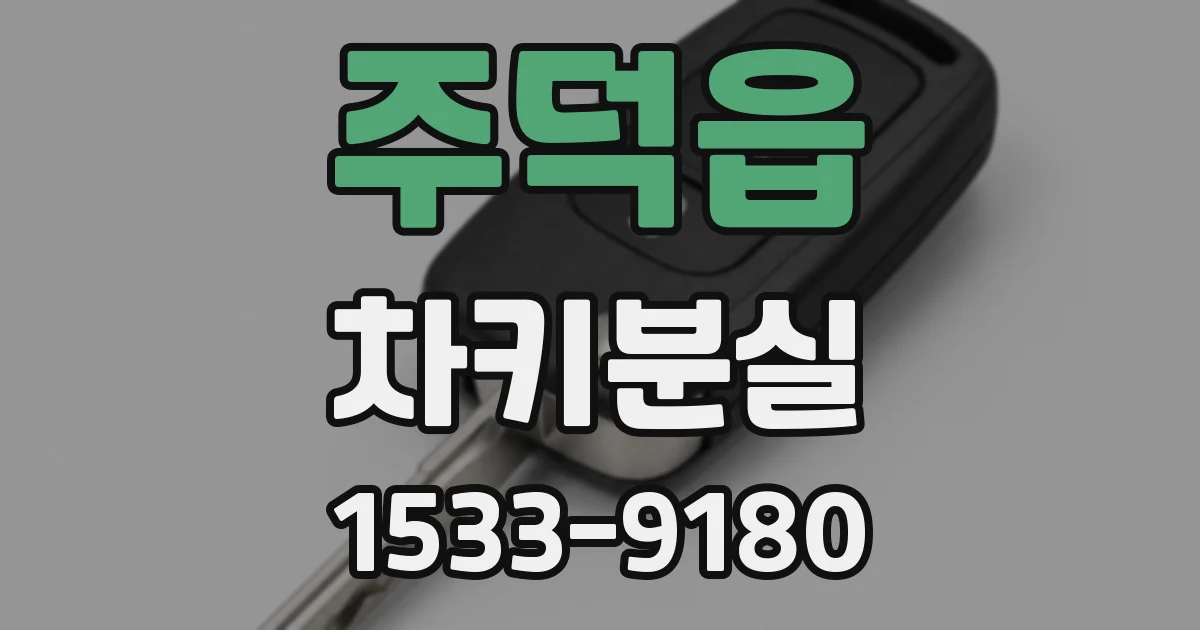 주덕읍 차키분실