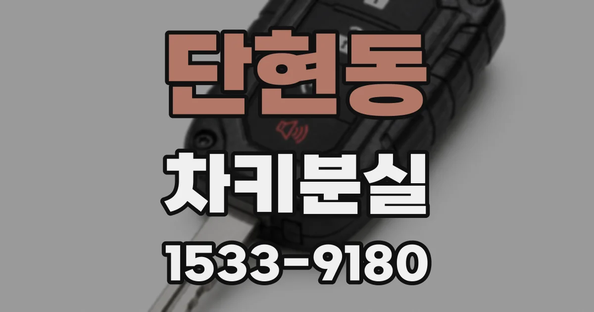 단현동 차키분실