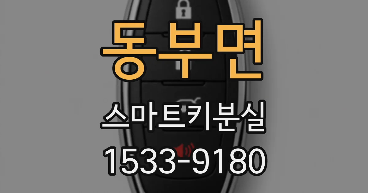 동부면 스마트키분실