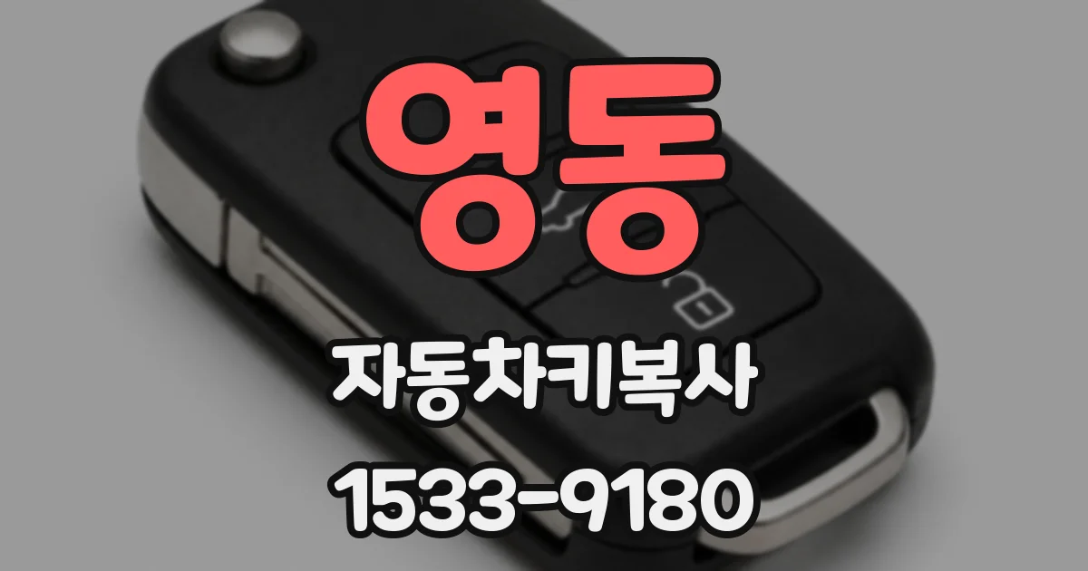 영동 자동차키복사
