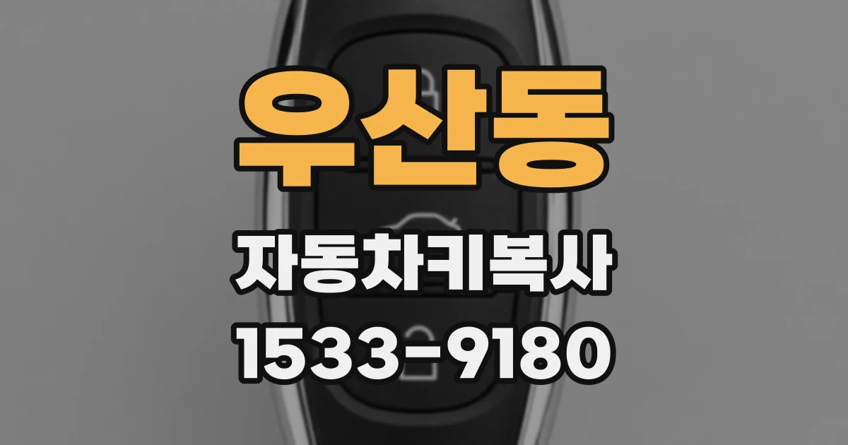 우산동 자동차키복사