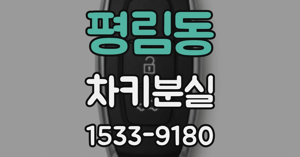 평림동 차키분실