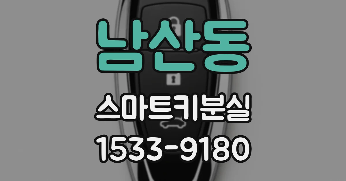 남산동 스마트키분실