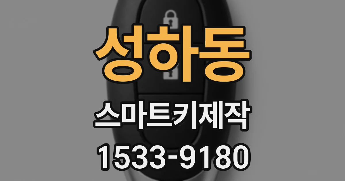 성하동 스마트키제작