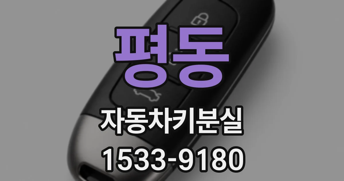 평동 자동차키분실