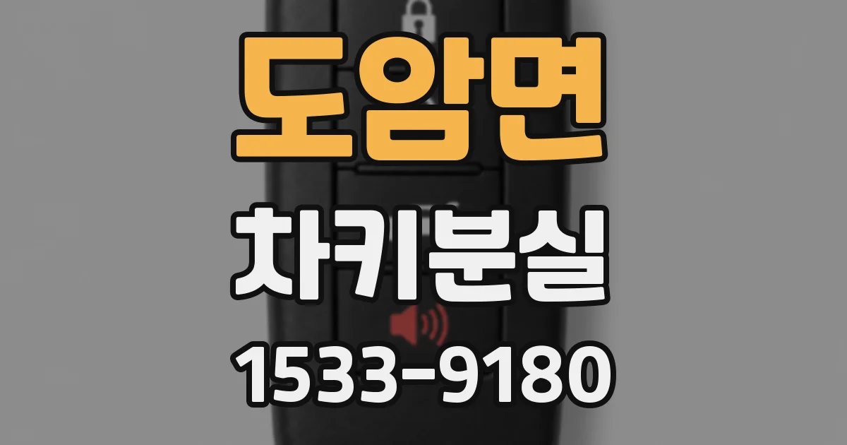 도암면 차키분실