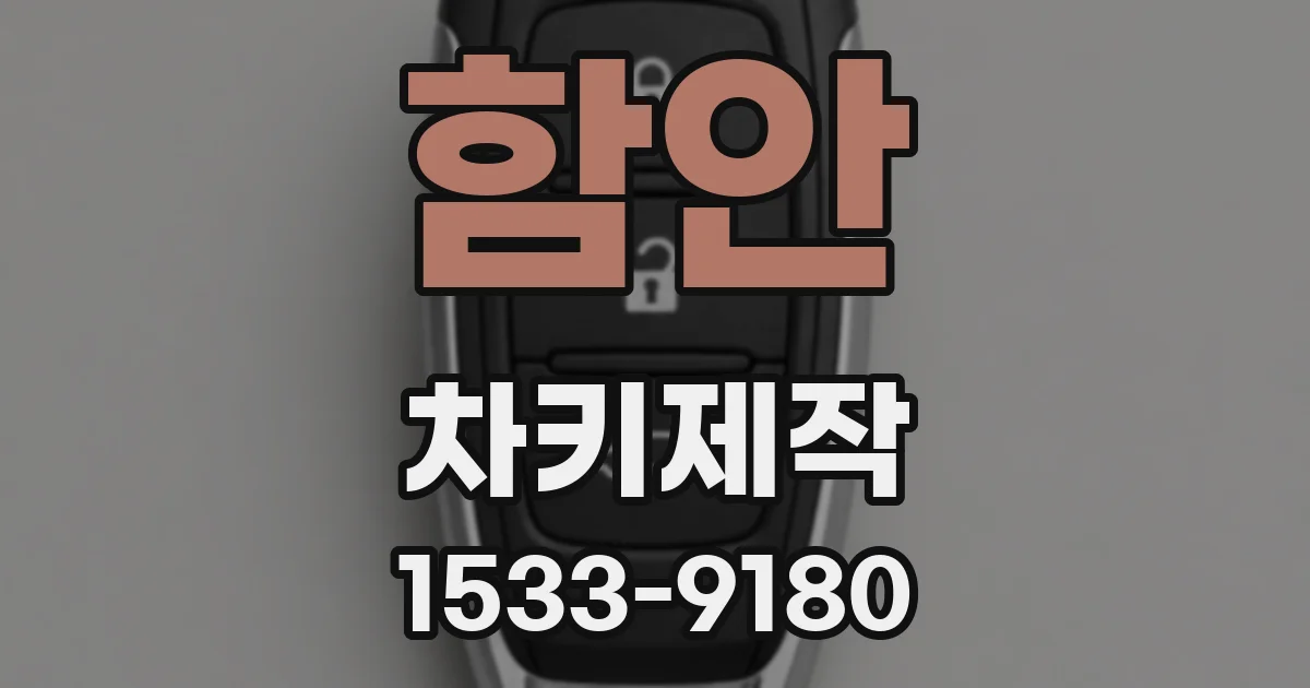 함안 차키제작