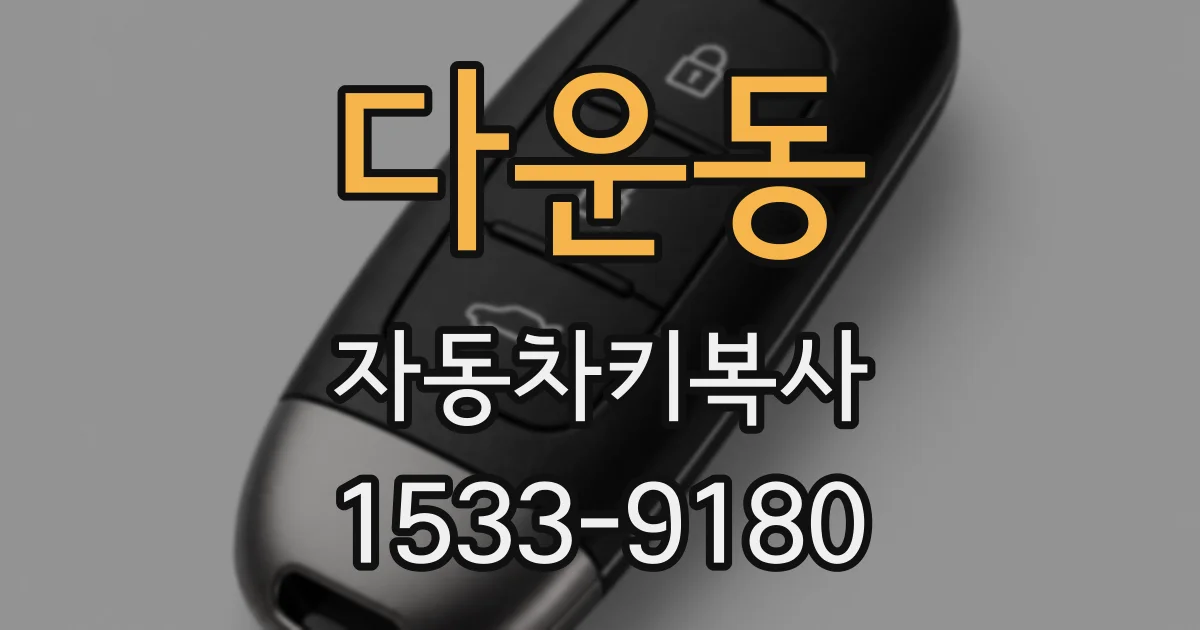 다운동 자동차키복사