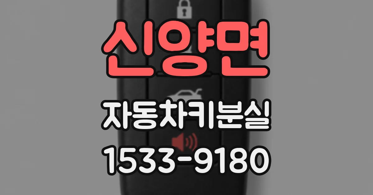 신양면 자동차키분실