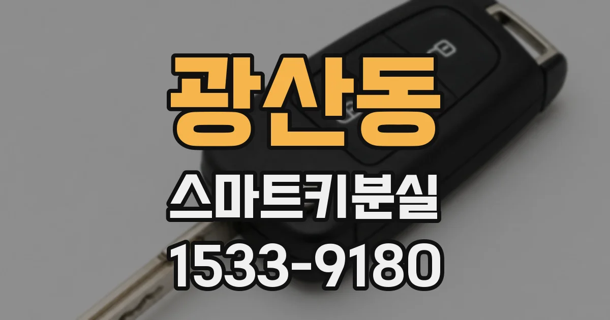 광산동 스마트키분실