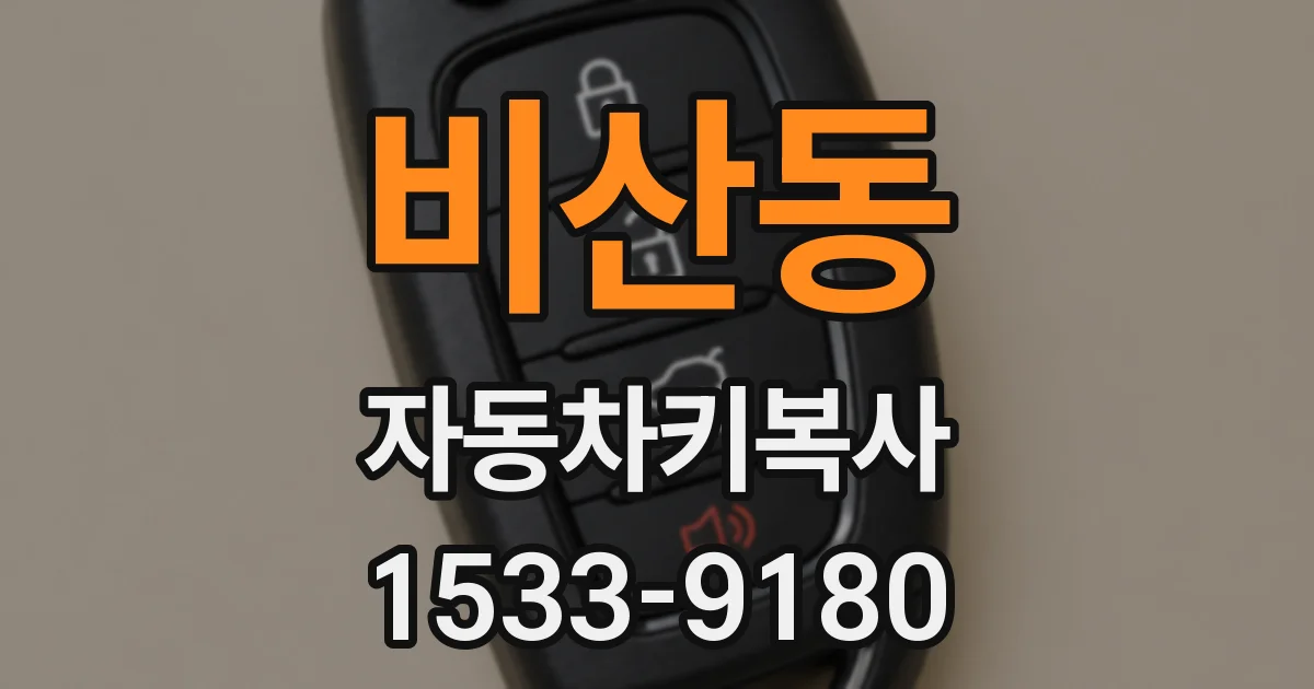 비산동 자동차키복사