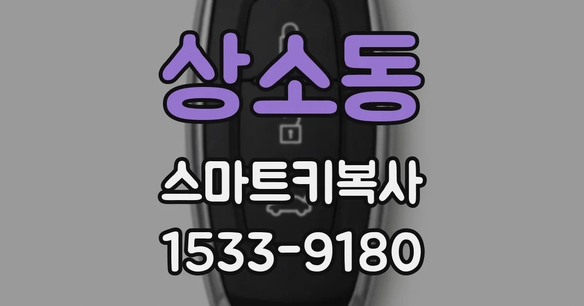 상소동 스마트키복사