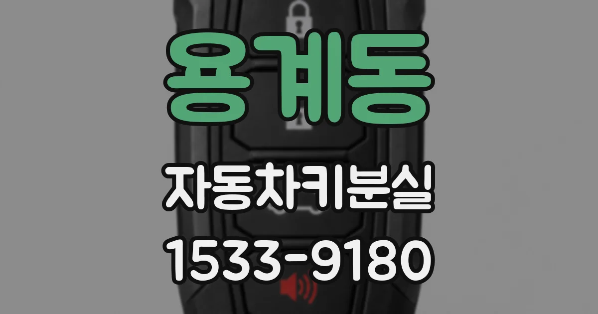 용계동 자동차키분실