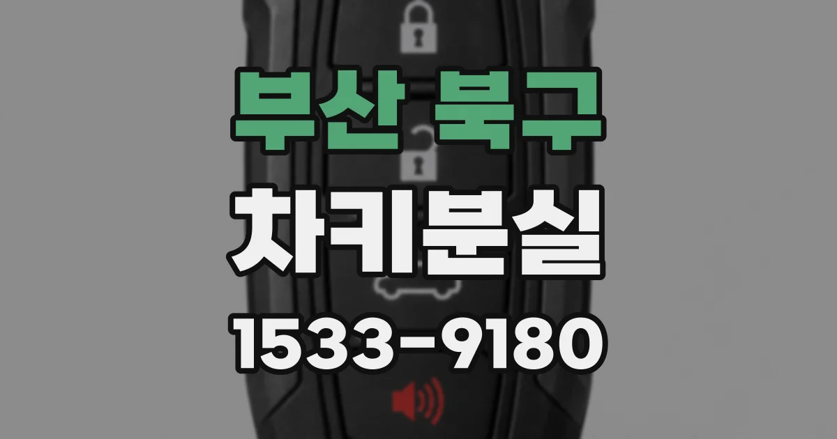 부산 북구 차키분실