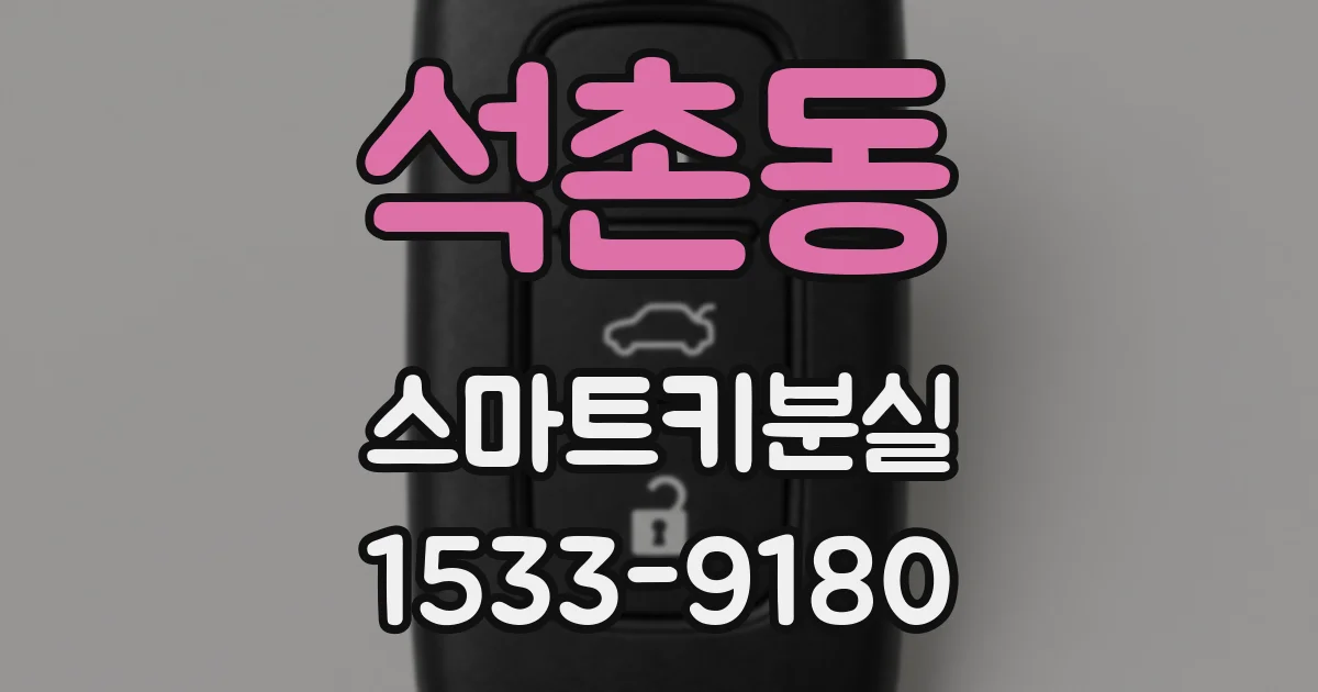 석촌동 스마트키분실