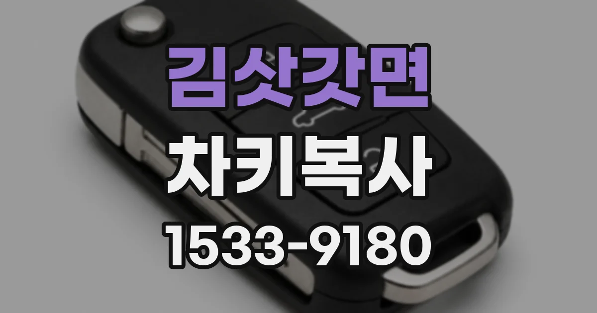김삿갓면 차키복사