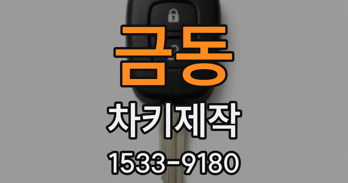 금동 차키제작