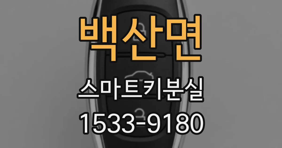 백산면 스마트키분실