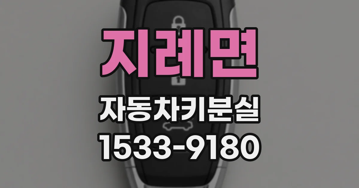 지례면 자동차키분실