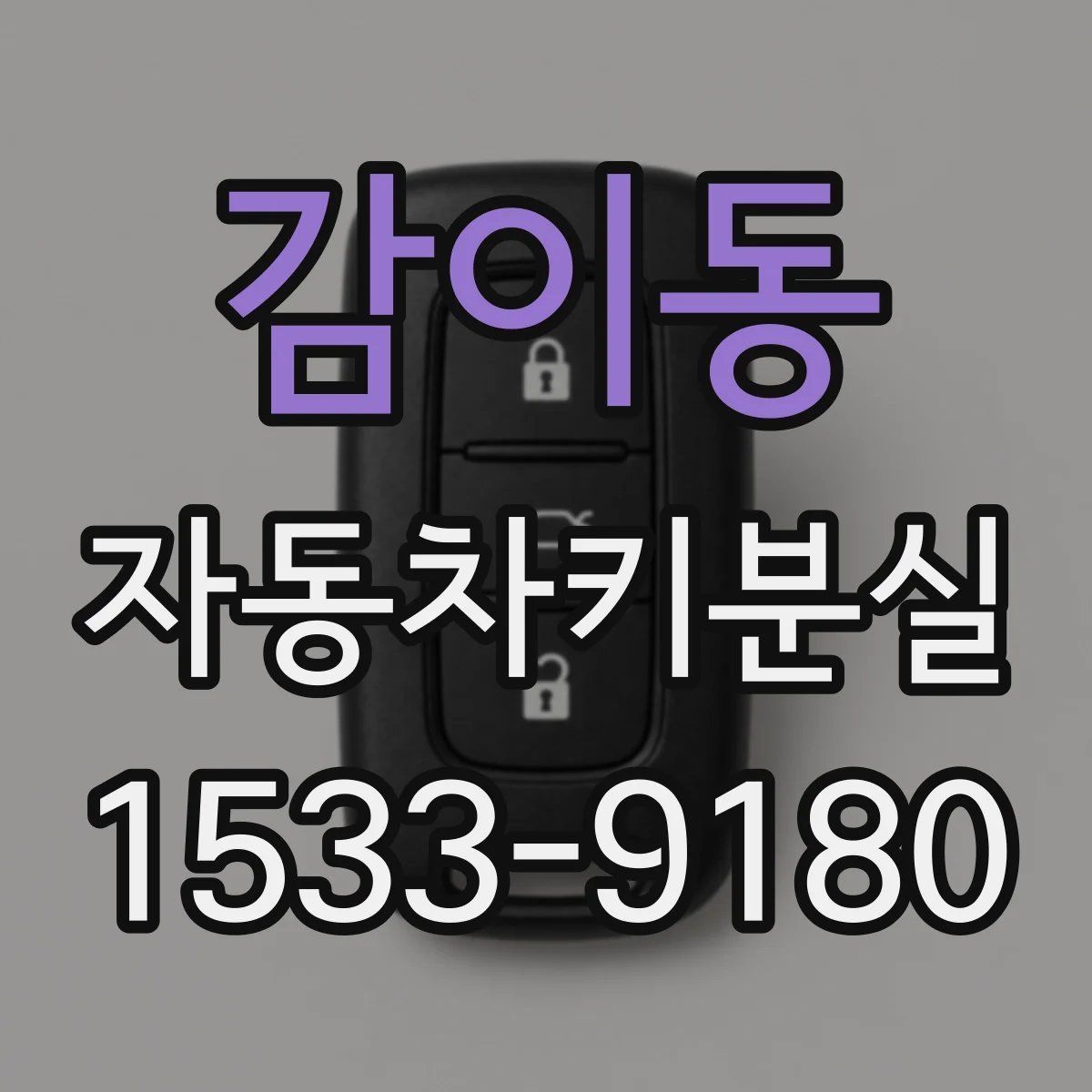 감이동 자동차키분실
